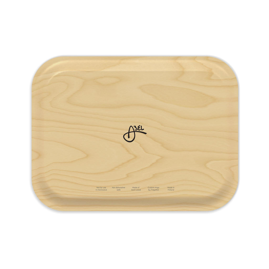 Finnish Birch Tray - Medium - Ursula 6 - back
