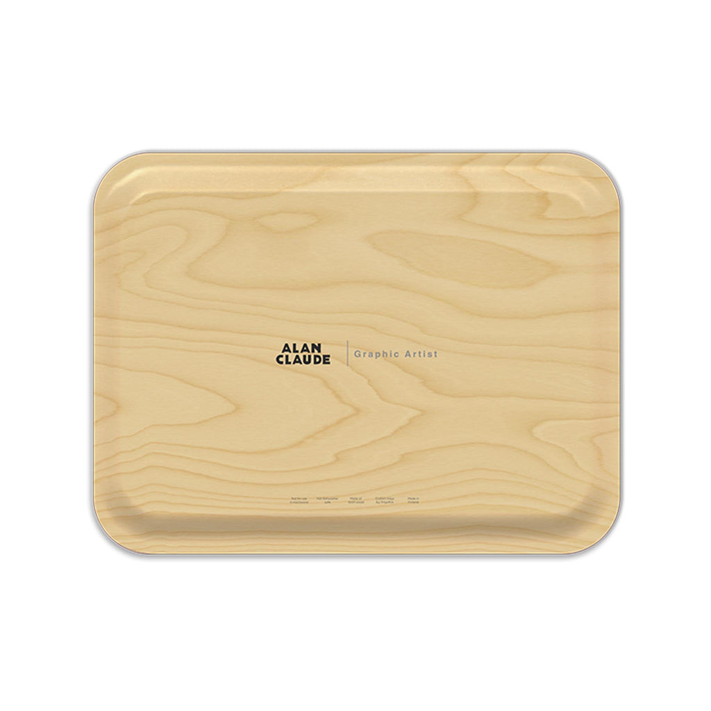 Finnish Birch Tray - Large - Kayaking - back