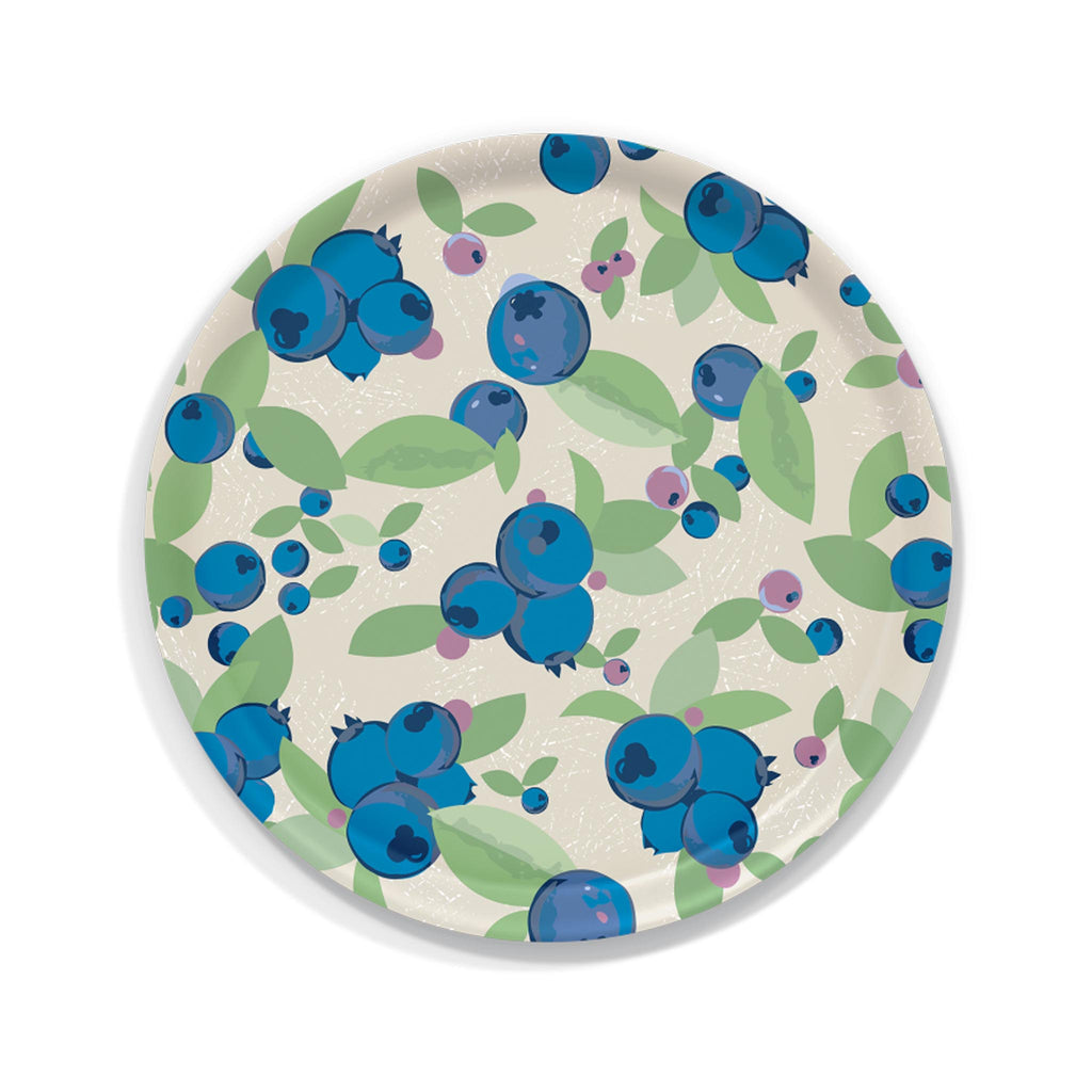 Finnish Birch Tray - Round - Very Berry
