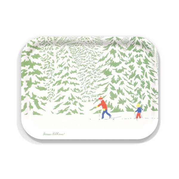 Finnish Birch Tray - Large - Cross Country Skiing