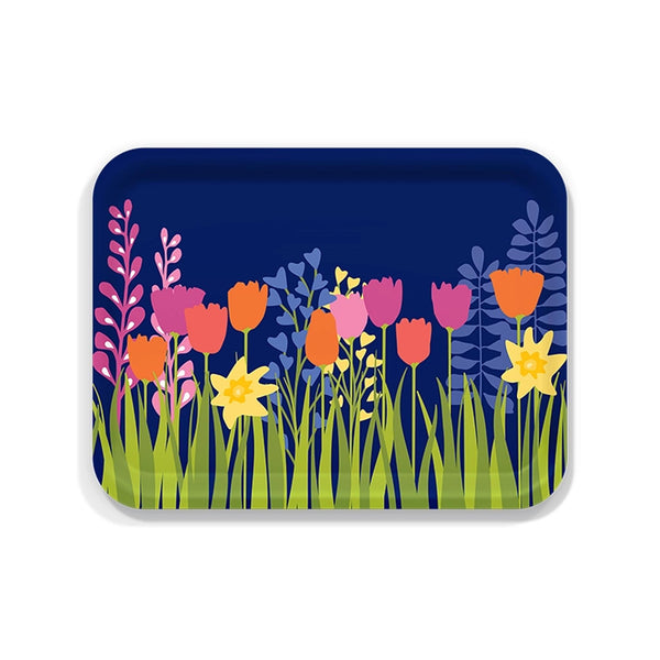 Finnish Birch Tray - Large - Midnight Garden