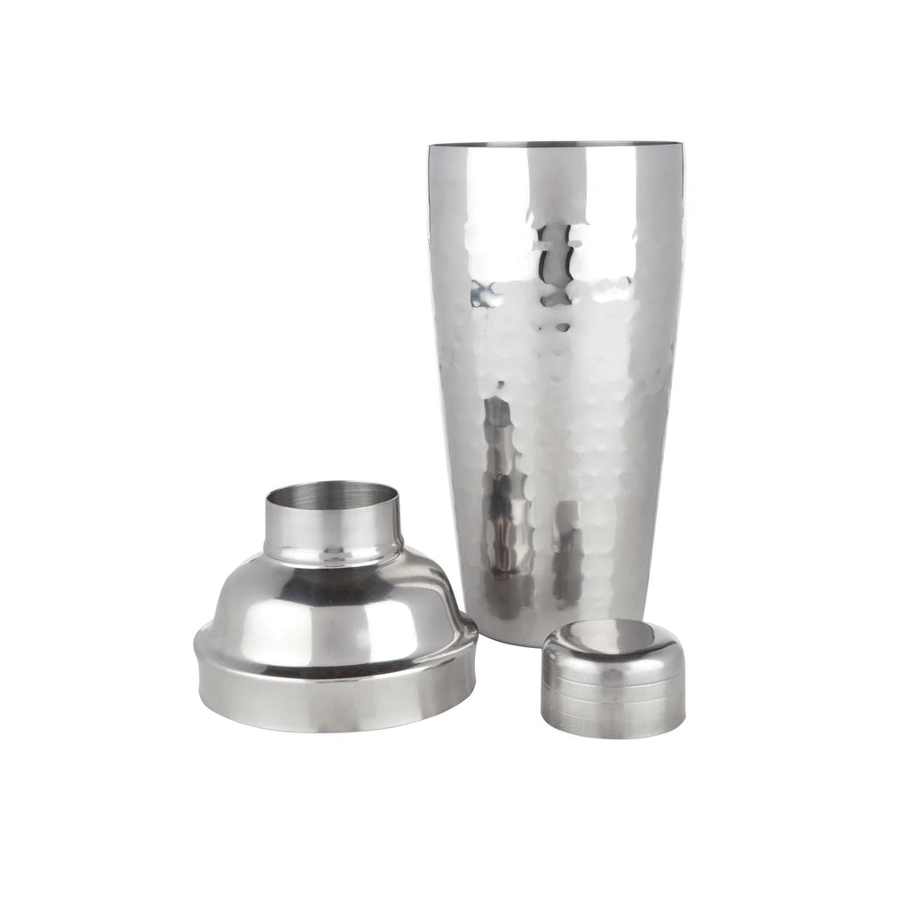 Irving Hammered Cocktail Shaker - 24 oz. - open