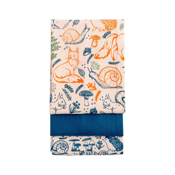 Woodland Tea Towel Set of 3