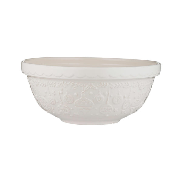 Mason Cash Deck the Halls - Cream Mixing Bowl