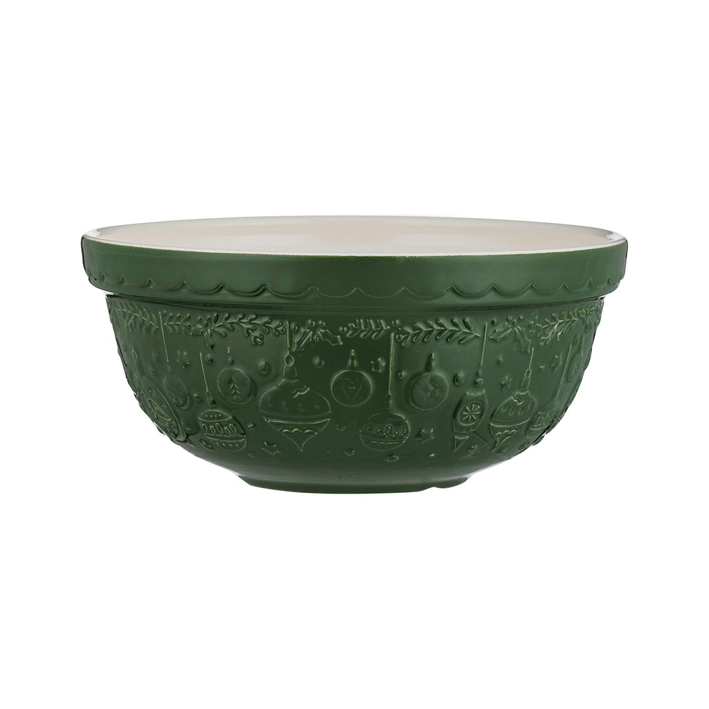 Mason Cash Deck the Halls - Green Mixing Bowl