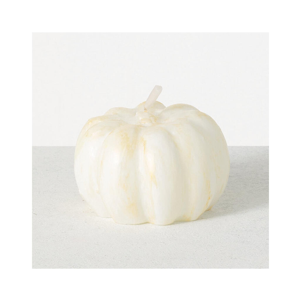 Vance Kitira Pumpkin Candles- Small - White