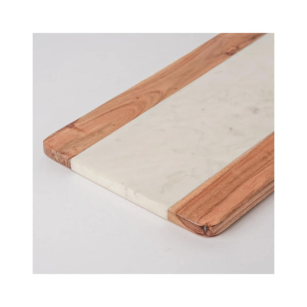 Marble and Acacia Wood Serving Board