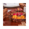 Italian Olivewood Aperitivo Bowl - upclose in use