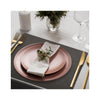 Mattola Bauhaus Leather Look Placemats - Dim Grey on table