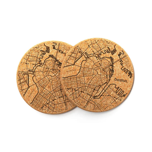 Boston, MA Cork Coaster - Set of 2