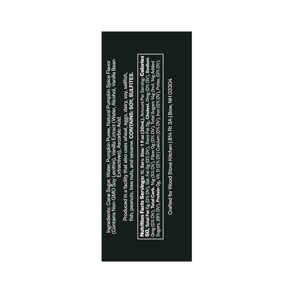 Pumpkin Spice Coffee & Cocktail Syrup, 16 fl oz - ingredients