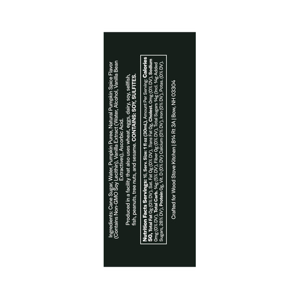Pumpkin Spice Coffee & Cocktail Syrup, 16 fl oz - ingredients