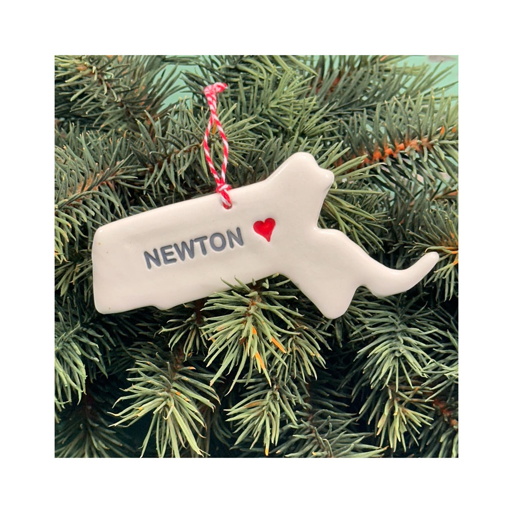 Newton MA Handmade Ornament