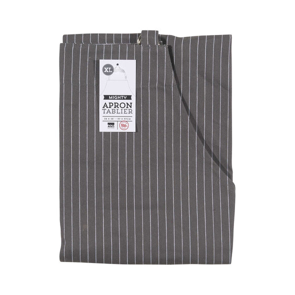 Pinstripe Granite Apron - folded
