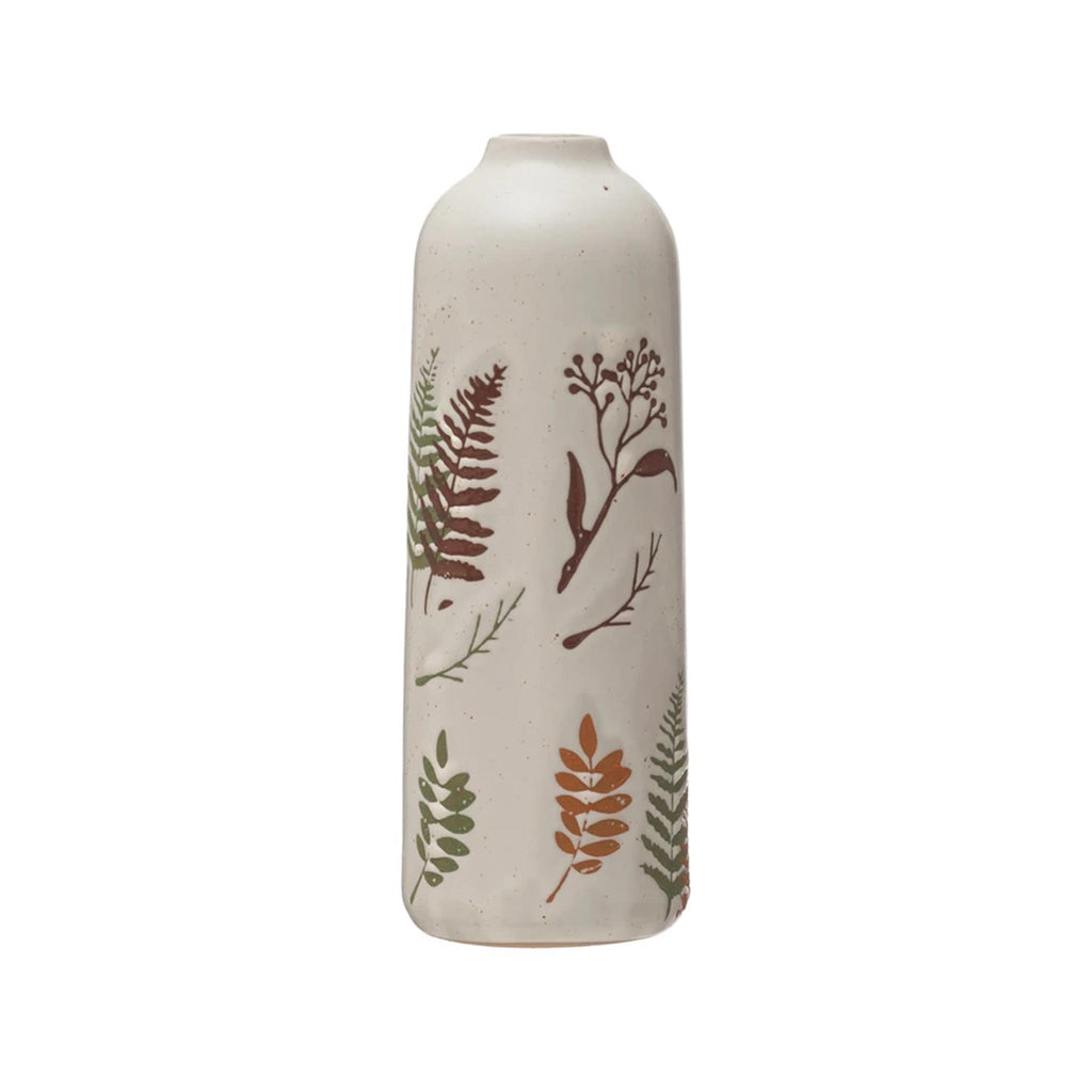 Wax Relief Botanical Cone Vase