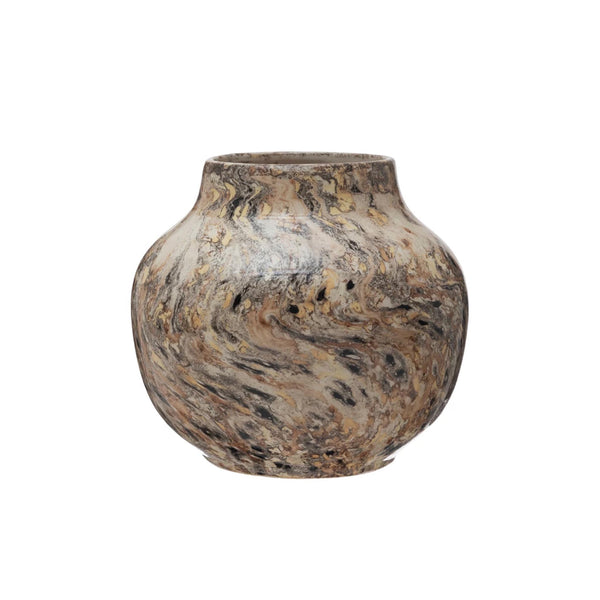 Marbled Stoneware Vase