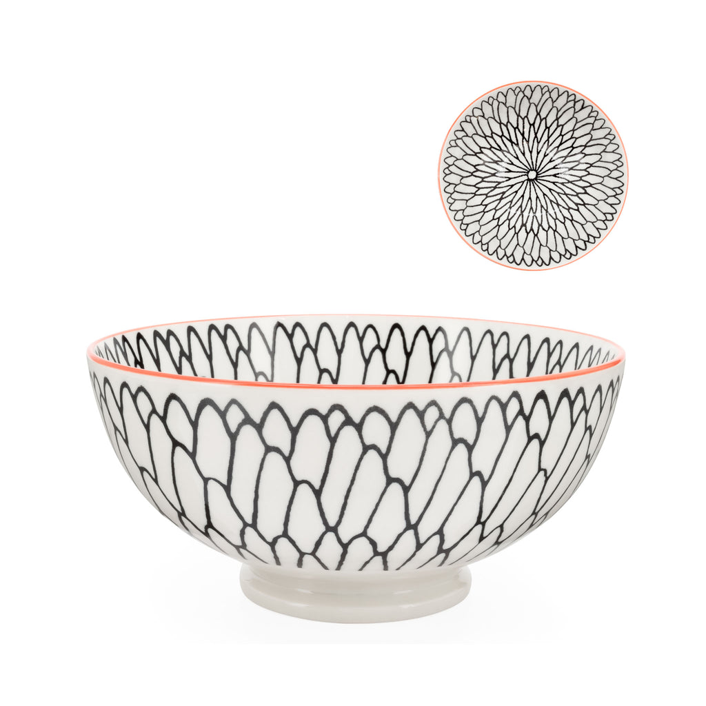 Kiri Porcelain Bowl - Dahlia - Large