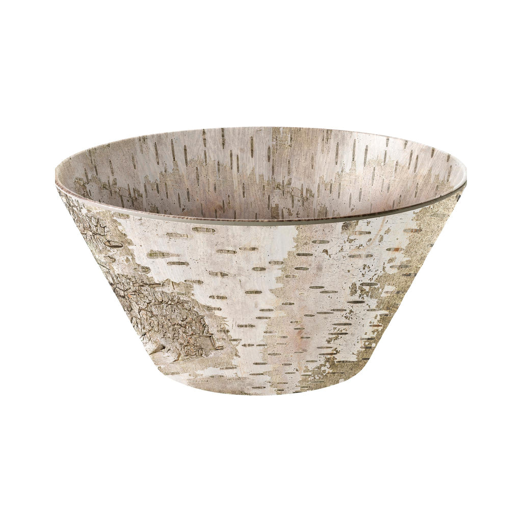 White Birch Melamine Serving Bowl