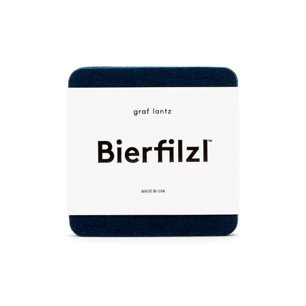 Bierfilzl Wool Felt Coaster Set of 4 - Marine