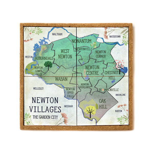 Newton Villages Coaster/Trivet Set
