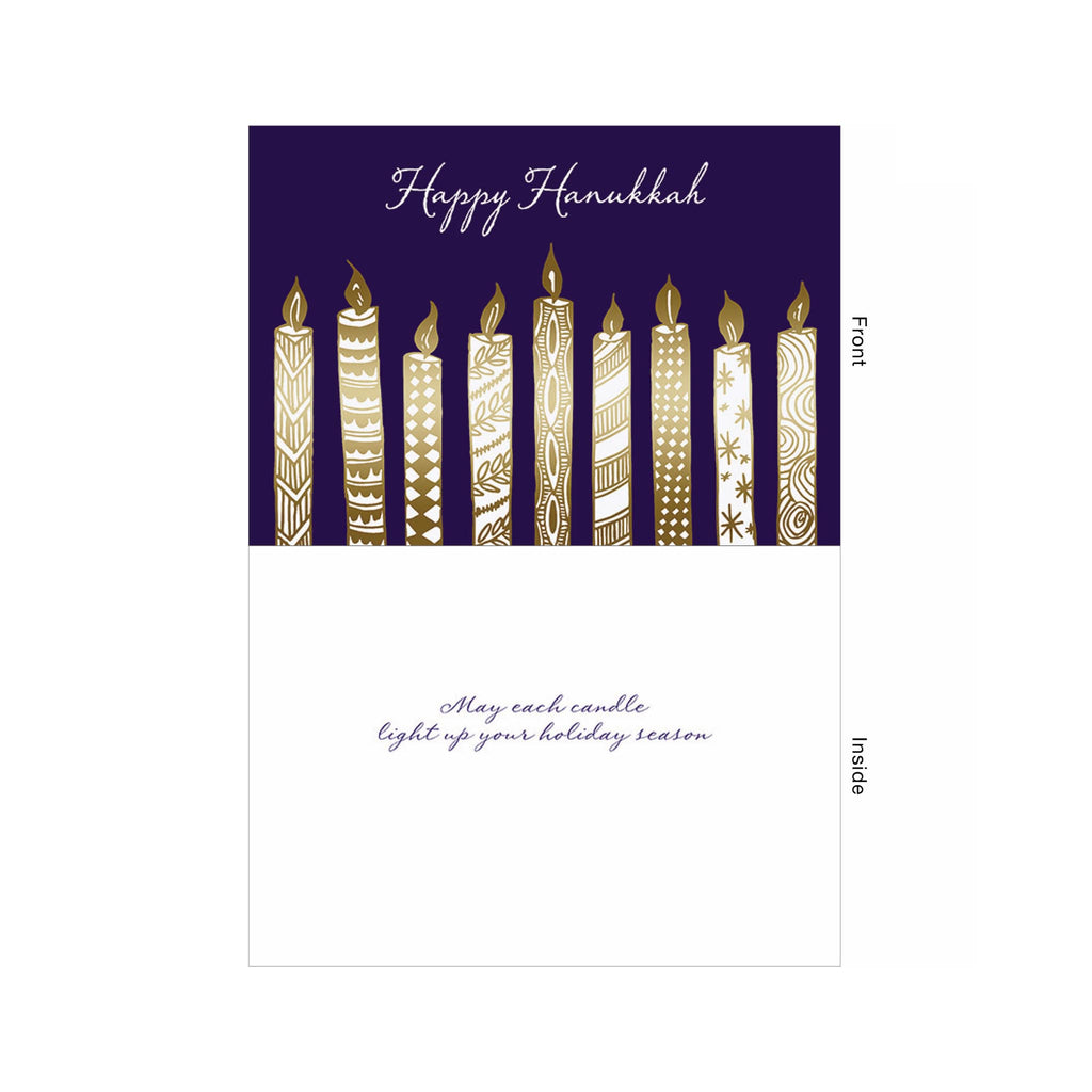 Happy Hanukkah Candles Boxed Cards