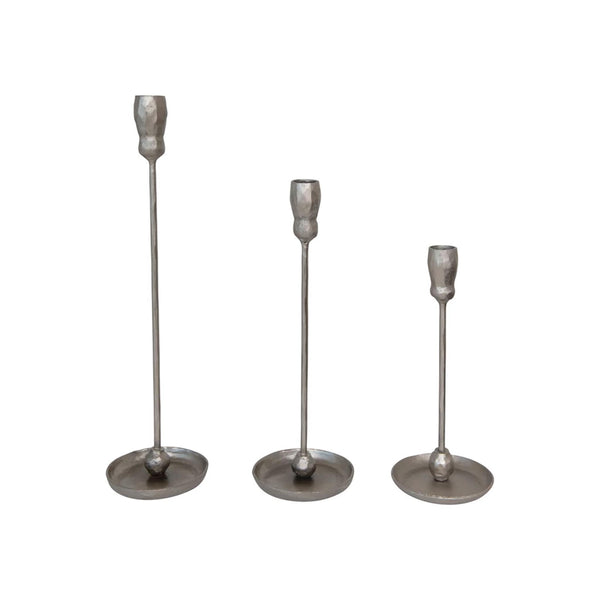 Hand-forged Iron Taper Candleholders