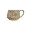 Botanical Stoneware Mugs with Wax Relief - Botanicals 1