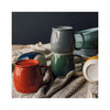 Lidded Tinted Stoneware Mugs - lifestyle