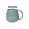 Lidded Tinted Stoneware Mugs - Lagoon