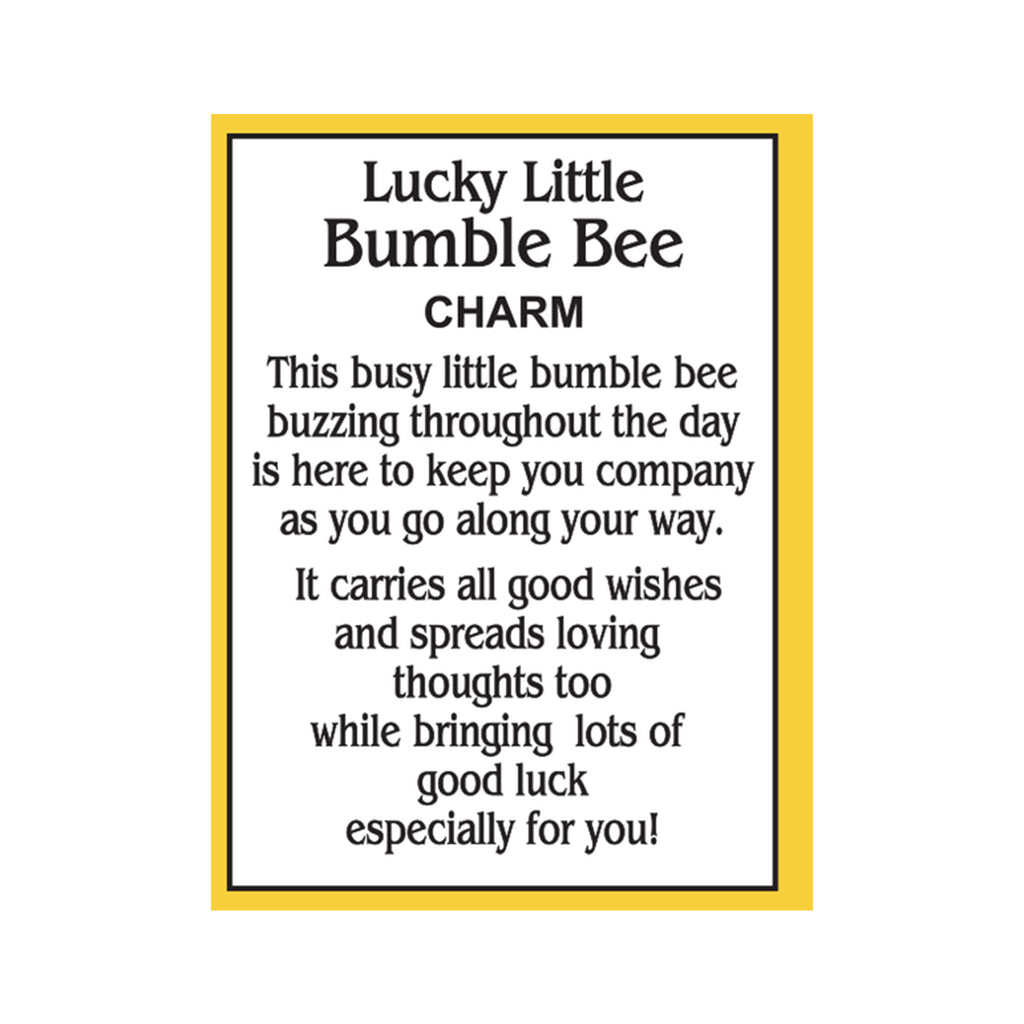Glass Pocket Charm - Bee card