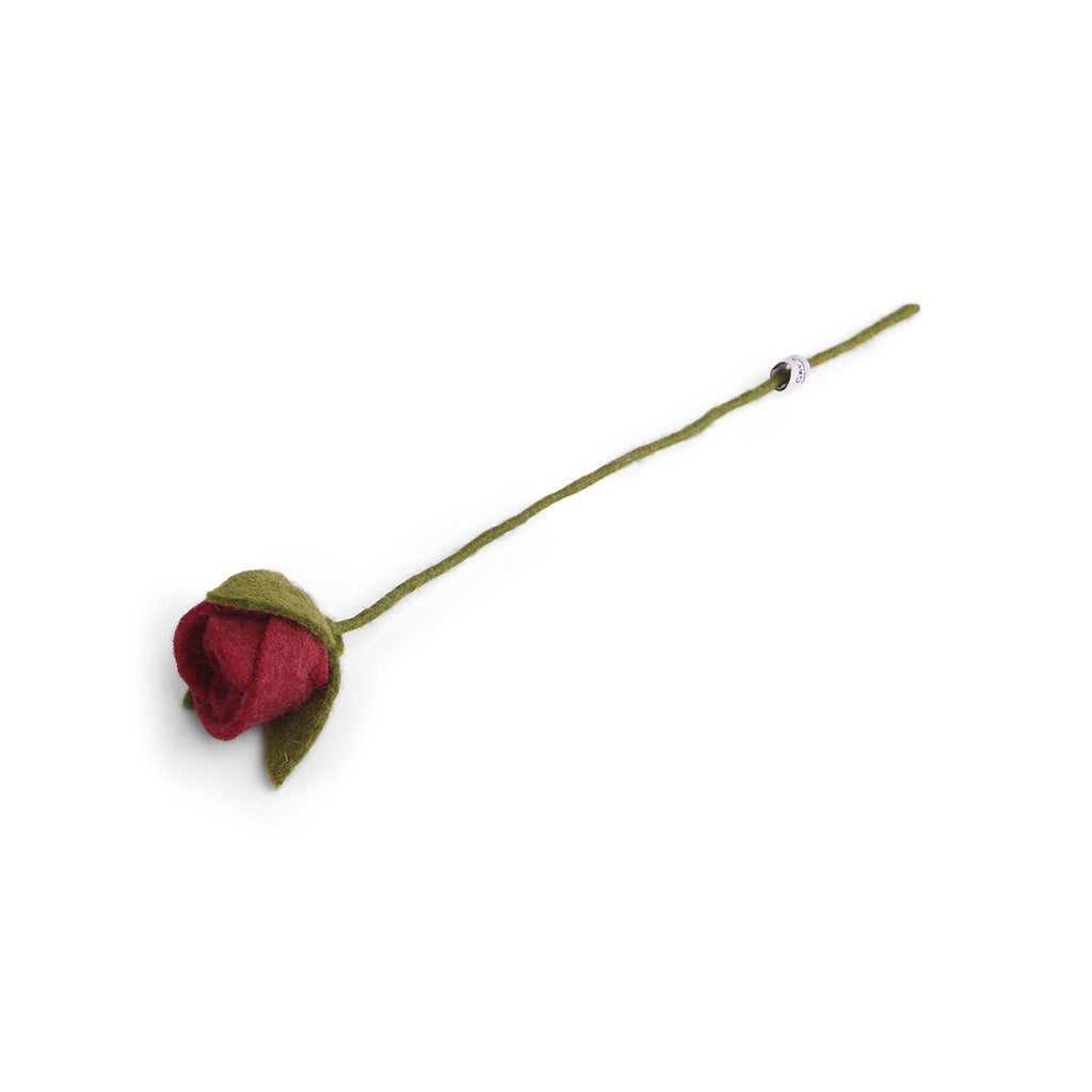 Felt Roses - Dark Red