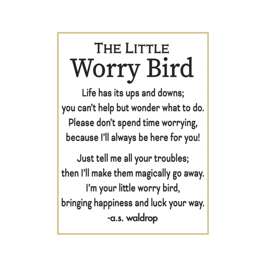 The Little Worry Bird - card