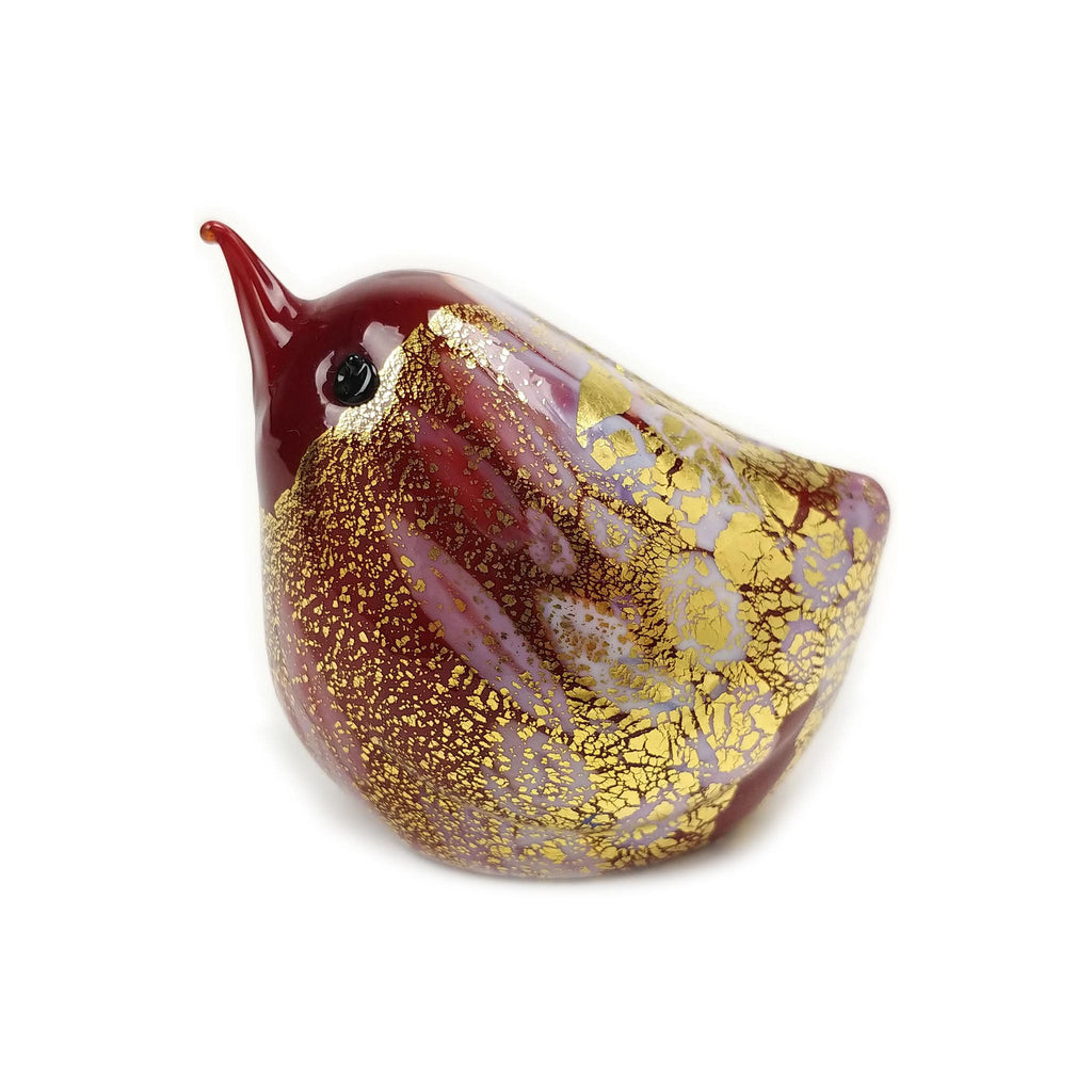 Murano Glass Little Bird Collection - Red Bird of Passion