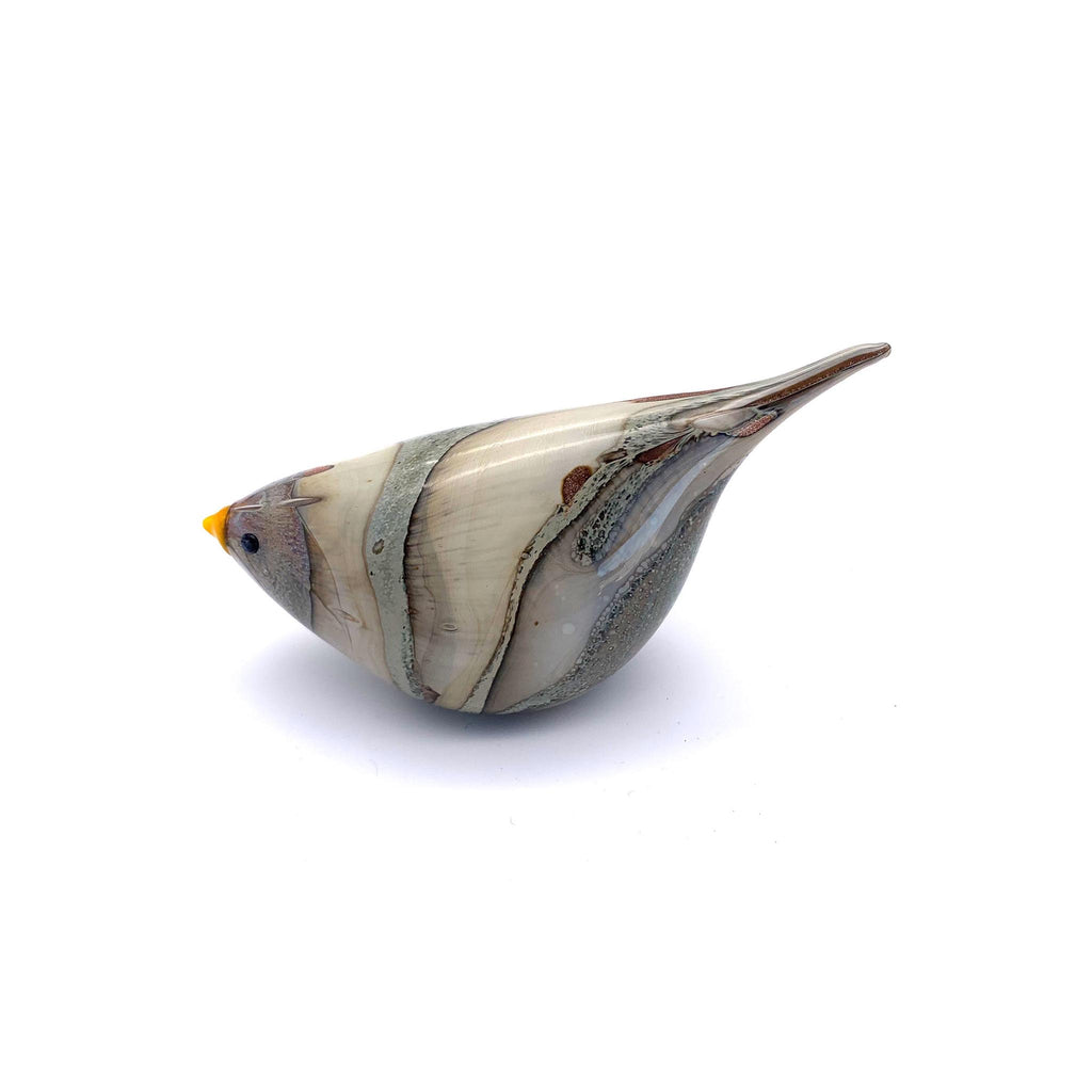 Murano Glass Lucky Lido Birds - Ivory