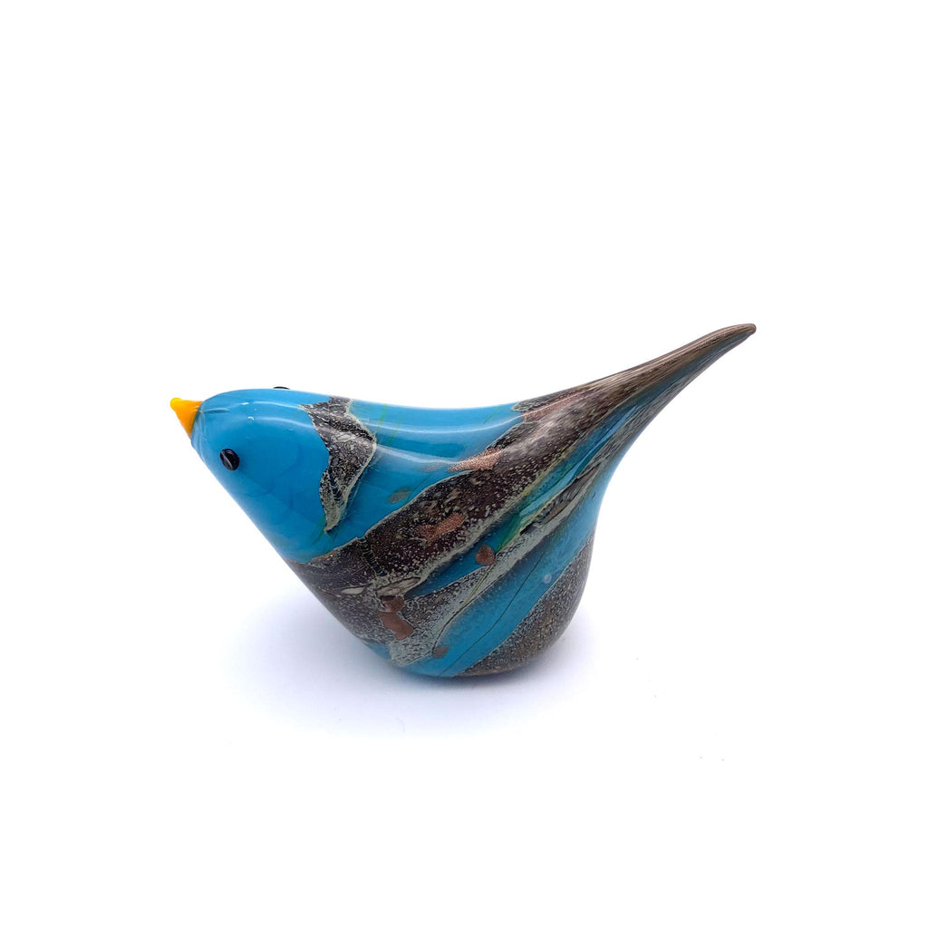 Murano Glass Lucky Lido Birds - Teal