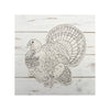 Die Cut Coloring Turkey Placemats