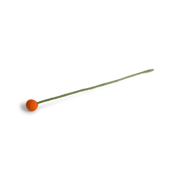 Felt Flowers - Small - Orange