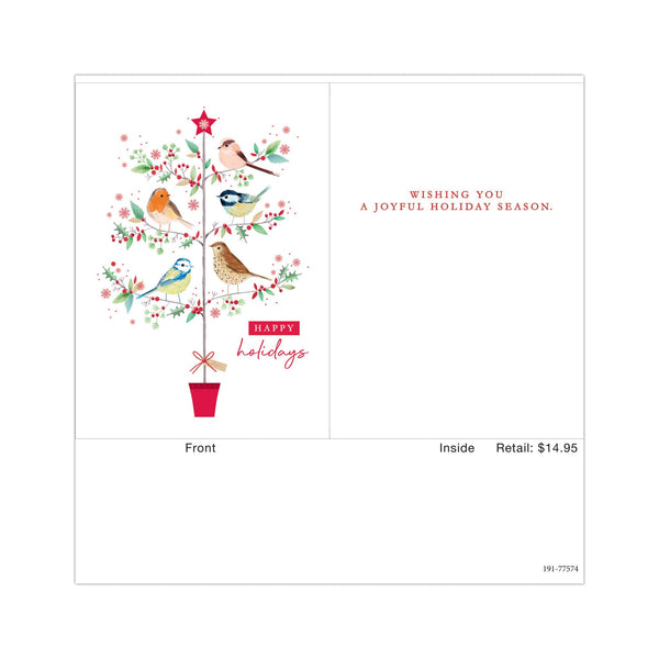 Birds on Branches Petite Boxed Cards