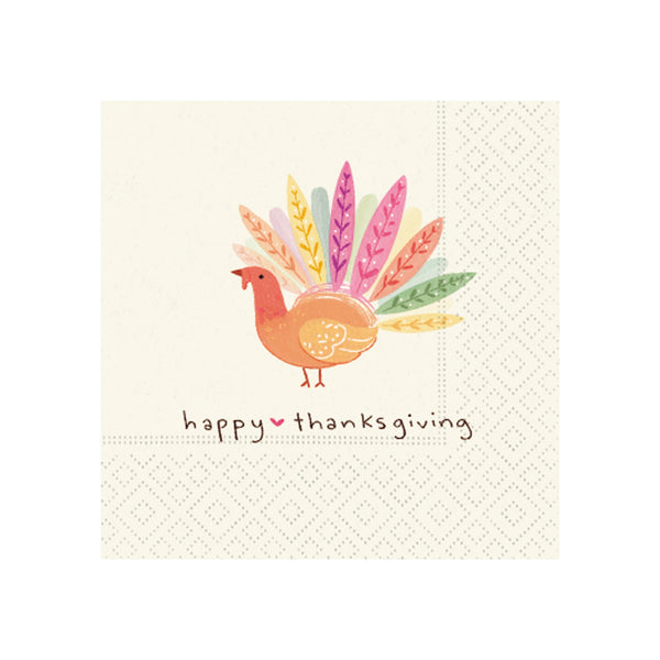Happy Thanksgiving Beverage Napkins
