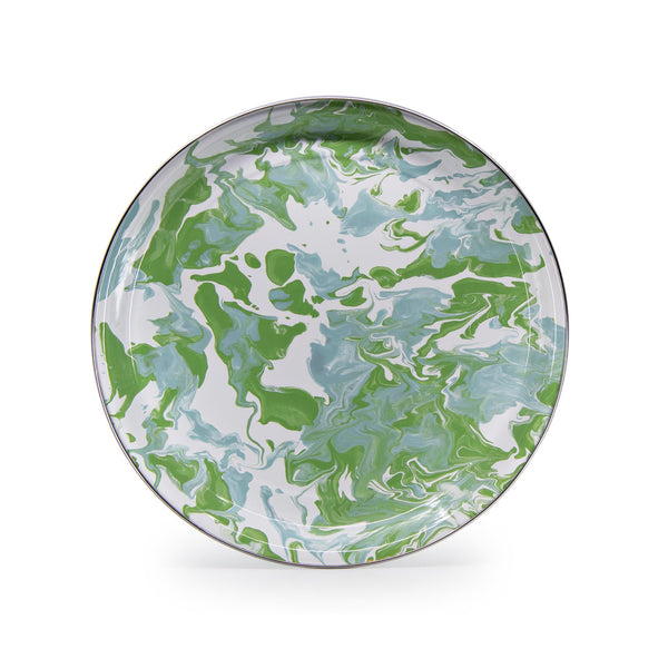 Enamelware Medium Tray: Modern Monet