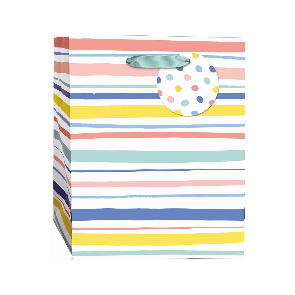 Happy Stripes & Dots Gift Bag - Small