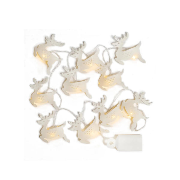 Flurry LED Reindeer Garland