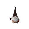 Gnome Halloween Figures - Large - Black & Orange Polka Dot Cap