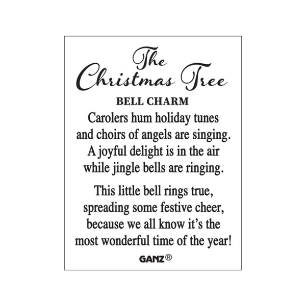 Christmas Tree Bell Charms - card