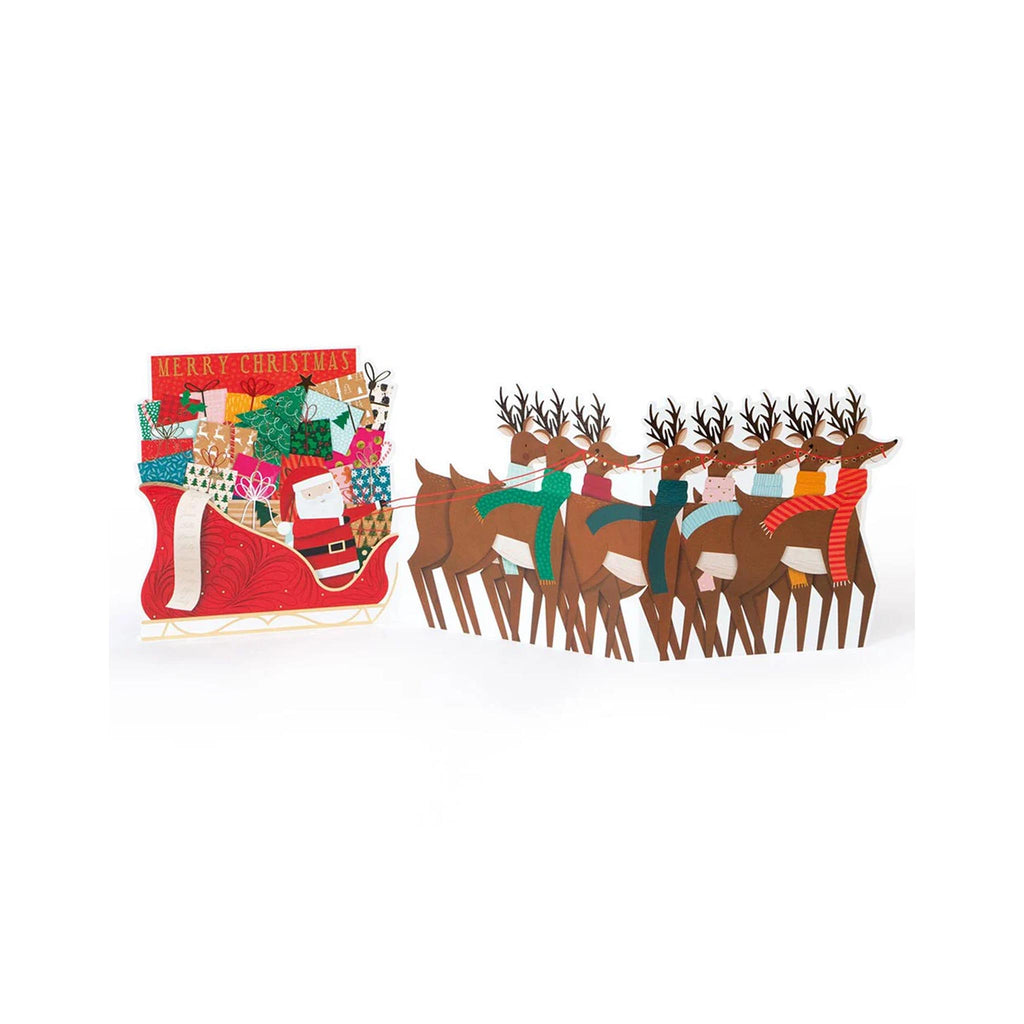 Trifold Holiday Cards - Santa's Reindeer