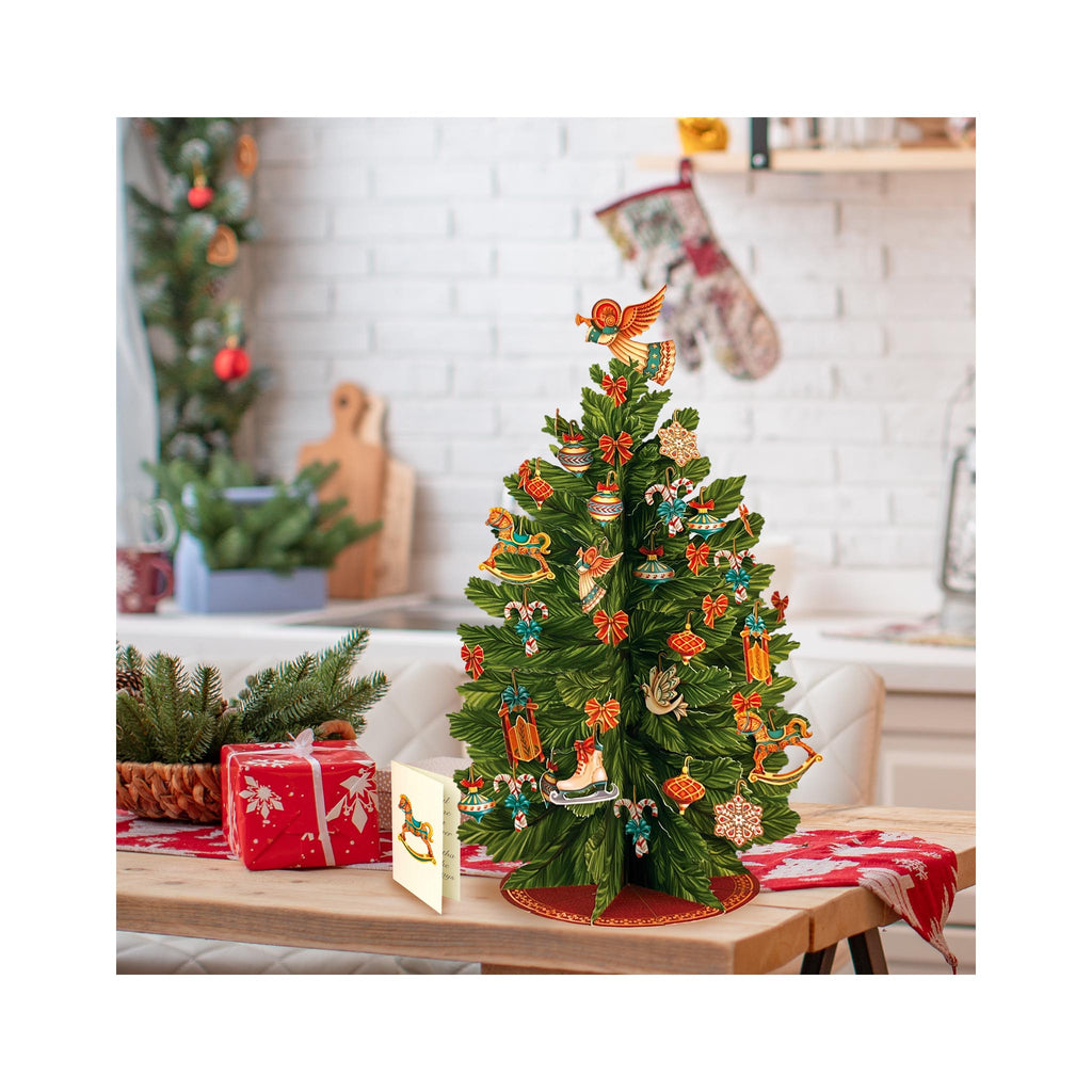 Fresh Cut Paper 3D Pop Up Cards - Christmas Tree in room