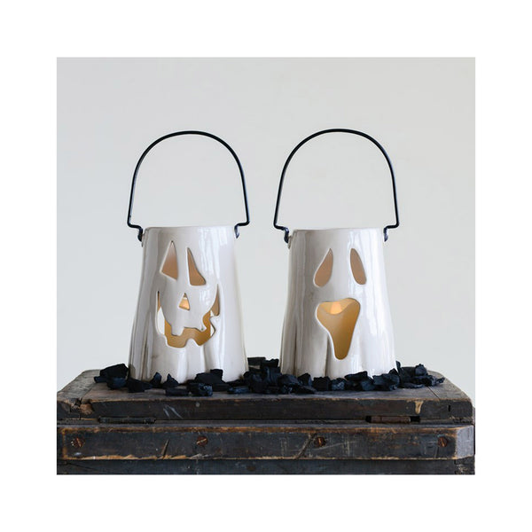 Ceramic Ghost Lanterns