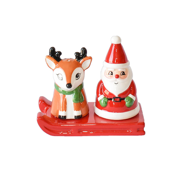 Santa & Reindeer Salt & Pepper Set