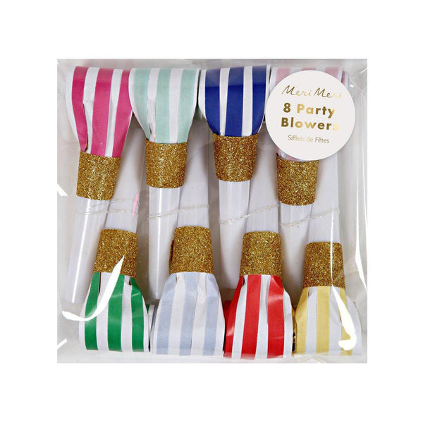 Bright Stripes Party Blowers