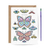 Inklings Paint By Water Greeting Cards - Butterflies Birthday